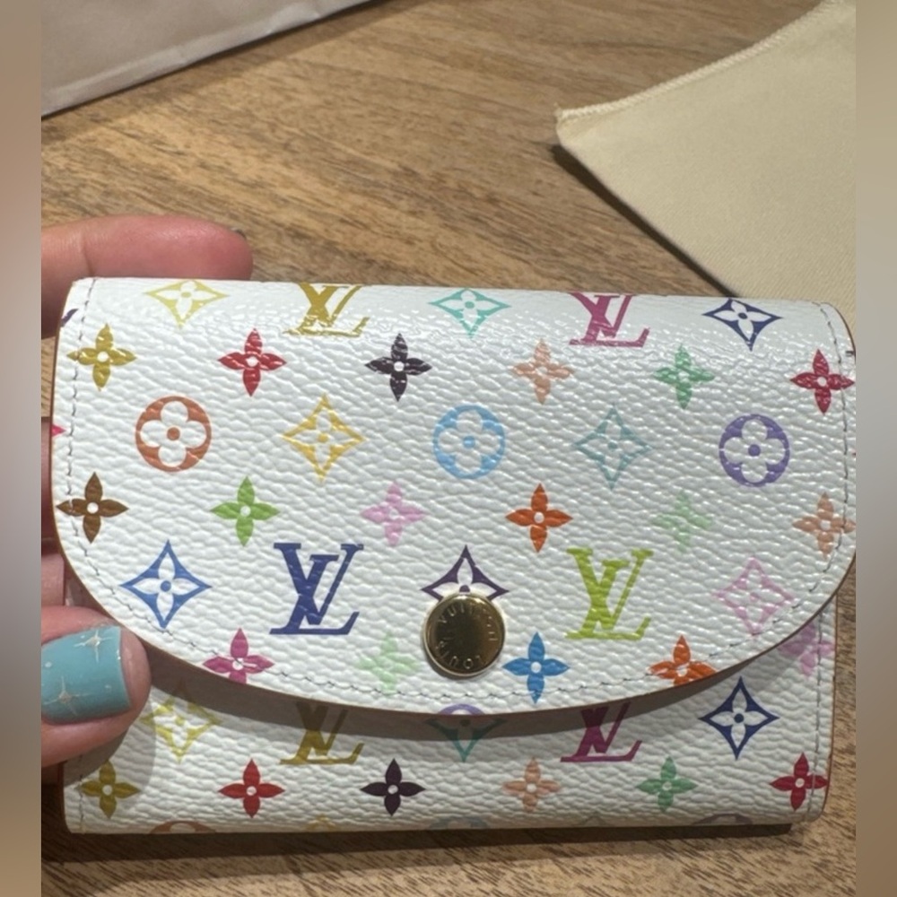 NWT LV and TM White Multicolor Rosalie wallet 2026!!